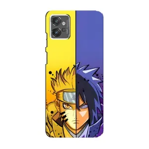 Купить Чехлы на телефон с принтом Anime для Motorola MOTO G23 (Naruto Vs Sasuke)