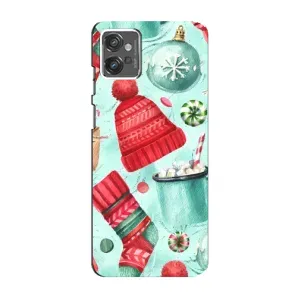 Чехол Санта Клаус для Motorola MOTO G23 (Одежда)