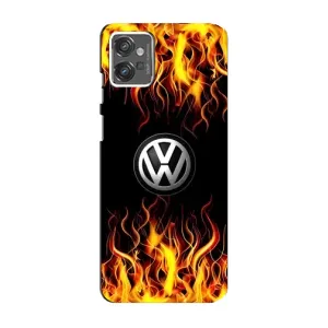 Чехол "Фольксваген" для Motorola MOTO G23 (Огненный Лого)