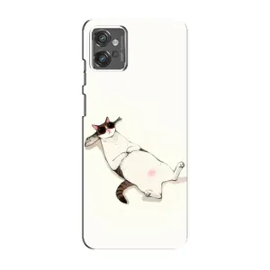Чехол на тематику: Коты для Motorola MOTO G23 (Отдых)