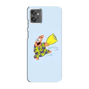 Чехлы с Патриком на Motorola MOTO G23 (Патрик с подушкой)