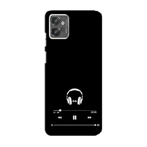 Чехол с картинками на черном фоне для Motorola MOTO G23 (Плеер)