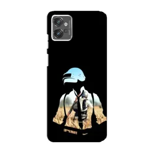 Силиконовый чехол с картинкой "Герой Pubg" на Motorola MOTO G23 (Пубг мен)
