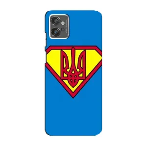 Чехол с картинкой (Патриотический ГЕРБ) на Motorola MOTO G23 (Super - Герб)