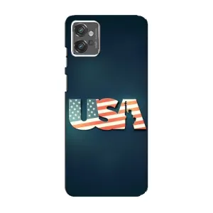 Чехол Флаг USA для Motorola MOTO G23 (USA)