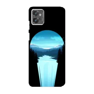 Летний Чехол на Motorola MOTO G23 (Синий Водопад)