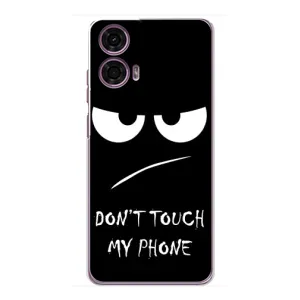 Чехол с прикольным текстом на Motorola MOTO G24 Power (Dont)