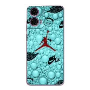 Силиконовый Чехол Nike Air Jordan на Моторола Мото джи 24 Павер (Джордан Найк)