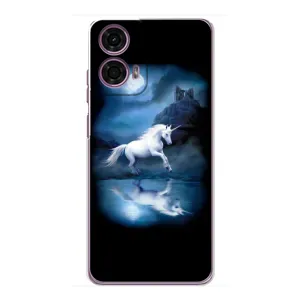 Чехол Unicorn на Motorola MOTO G24 Power (Единорог)