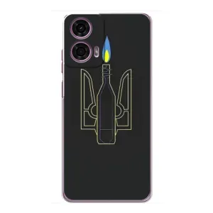 Чехол с картинкой (Патриотический ГЕРБ) на Motorola MOTO G24 Power (Герб - Молотова)