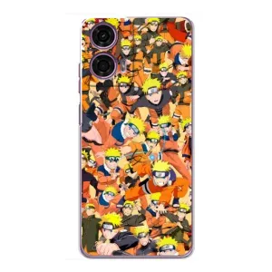 Чехлы с принтом Наруто на Motorola MOTO G24 Power (Коллаж Наруто)