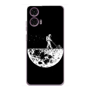 Силіконовый Чохол з принтом "Космонавти" на Motorola MOTO G24 Power (Космонавт)