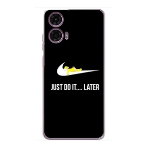 Силиконовый Чехол на Motorola MOTO G24 Power с картинкой Nike (Later)
