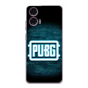 Чехол (TPU) с картинкой "Лого Пабг" на Моторола Мото джи 24 Павер (Лого PUBG)