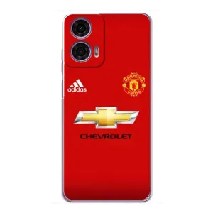 Силиконовые Чехлы принт Футбол на Motorola MOTO G24 Power (Man United)