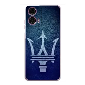 Чехлы с тематикой "Крутые машины" на Motorola MOTO G24 Power (Лого Maserati)