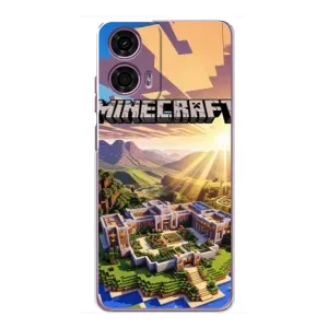 Чехол майнкрафт для Motorola MOTO G24 Power (MINECRAFT)