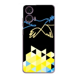 Чехол на Motorola MOTO G24 Power Украинский дизайн (Мир для Украины)