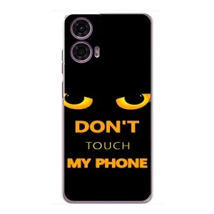 Чехол с Прикольным принтом на Motorola MOTO G24 Power (Не трогай мой телефон)