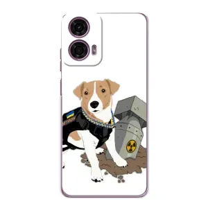 Чехол с принтом Собаки Патрон для Motorola MOTO G24 Power (Пёс Патрон с ракетой)