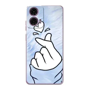 Чехлы (Знак сердечка) на Motorola MOTO G24 Power (Сердечка знак)