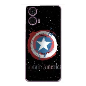 Чехол с Щитом Капитана Америки на Motorola MOTO G24 Power (Щит Капитана)