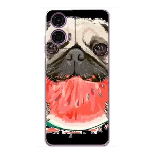 Чехол (ТПУ) Милые собачки для Motorola MOTO G24 Power (Смешной Мопс)
