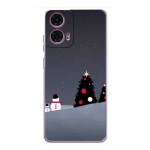 Чехлы на Новый Год Motorola MOTO G24 Power (Снеговички)