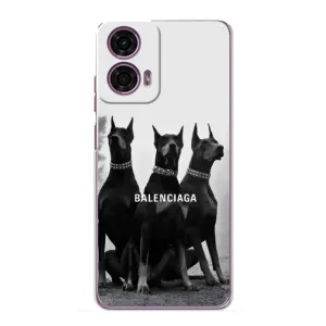 Чехол ДОБЕРМАН для Motorola MOTO G24 Power (Три добермана)