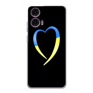 Силиконовый Чехол на Motorola MOTO G24 Power (Я-Украина) (Украинское сердце)