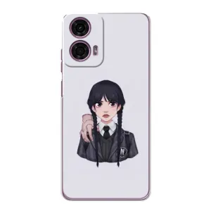 Чехлы с принтом Уэнсдей на Motorola MOTO G24 Power (Вещь Венсдей)