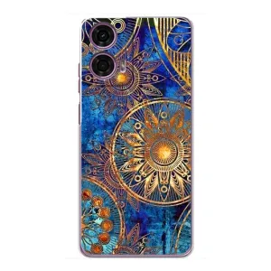 Чехлы со смыслом для Motorola MOTO G24 Power (Золотые узоры)