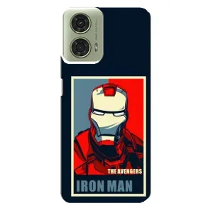 Чехол Супергерой Железный человек на Motorola MOTO G24 (Art Iron man)