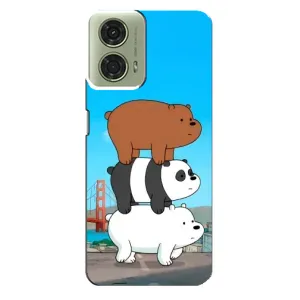 Чехлы с Пандами на Motorola MOTO G24 (Друзья)