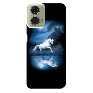 Чехол Unicorn на Motorola MOTO G24 (Единорог)