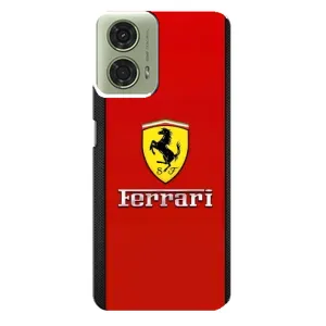 Силиконовый бампер с картинкой машины на Motorola MOTO G24 (Ferrari Logo)
