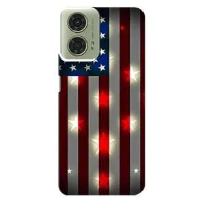 Чехол Флаг USA для Motorola MOTO G24 (Флаг США 2)
