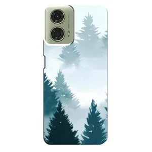 Летний Чехол на Motorola MOTO G24 (Горный лес)