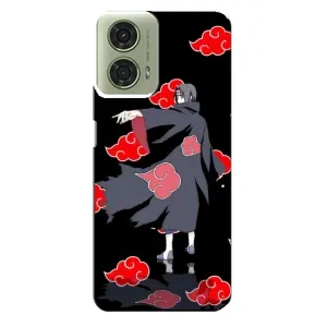 Чехлы с картинкой Итачи Учиха на Motorola MOTO G24 (Итачи в плаще)
