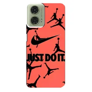Силиконовый Чехол Nike Air Jordan на Моторола Мото джи 24 (Just Do It)