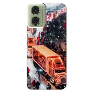 Чехлы на Новый Год Motorola MOTO G24 (Кока Кола)