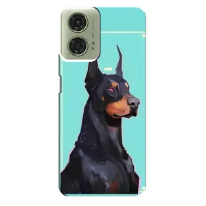 Чехол ДОБЕРМАН для Motorola MOTO G24 (Король доберман)