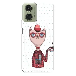 Чехол на тематику: Коты для Motorola MOTO G24 (Кот аристократ)