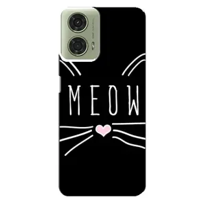 Бампер с изображением Котиков для Моторола Мото джи 24 (КОТИК MEOW)