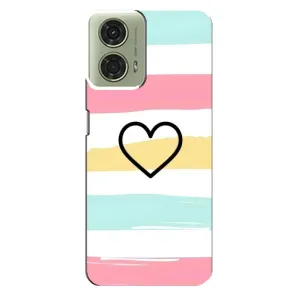 Чехлы с тематикой "Маленькие Сердечки" на Motorola MOTO G24 (Красивое сердечко)