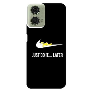 Силиконовый Чехол на Motorola MOTO G24 с картинкой Nike (Later)