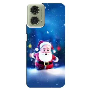 Чехлы на Новый Год Motorola MOTO G24 (Маленький Дед Мороз)