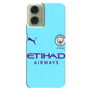 Силиконовые Чехлы принт Футбол на Motorola MOTO G24 (Man City)