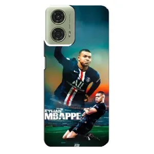 Чехол (TPU) с Футболистом на Motorola MOTO G24 (MBAPPE)
