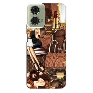 Чехол Стиль Louis Vuitton на Motorola MOTO G24 (Мода Луи Виттон)